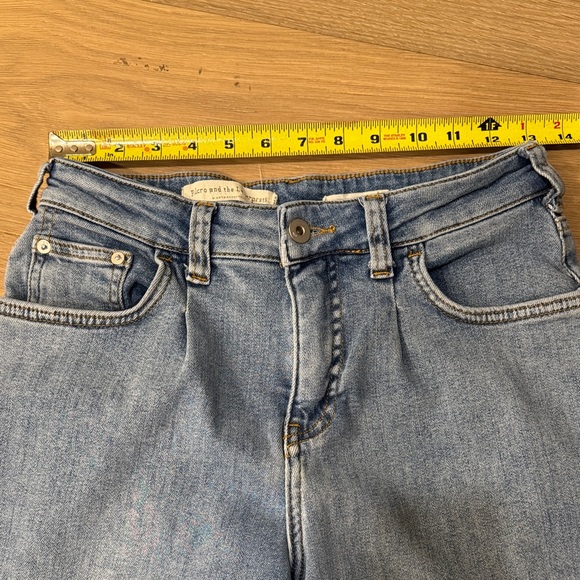 Pilcro and the Letterpress Women's Cropped Relaxed Blue Jeans 26P - Picture 7 of 10
